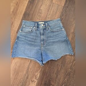 Madewell High-Rise Blue Denim Women’s Shorts